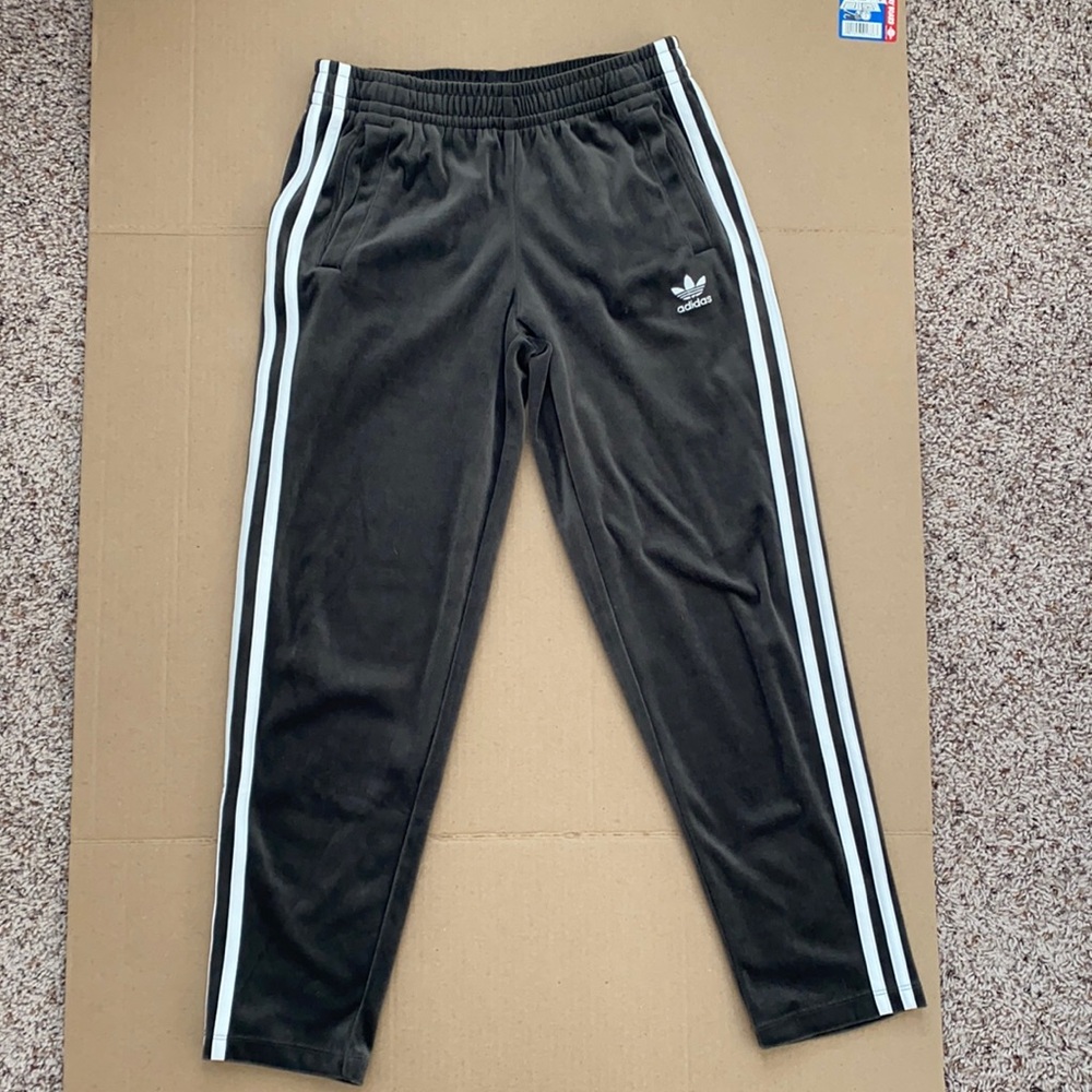 Adidas Original velvet gray sweatpants
